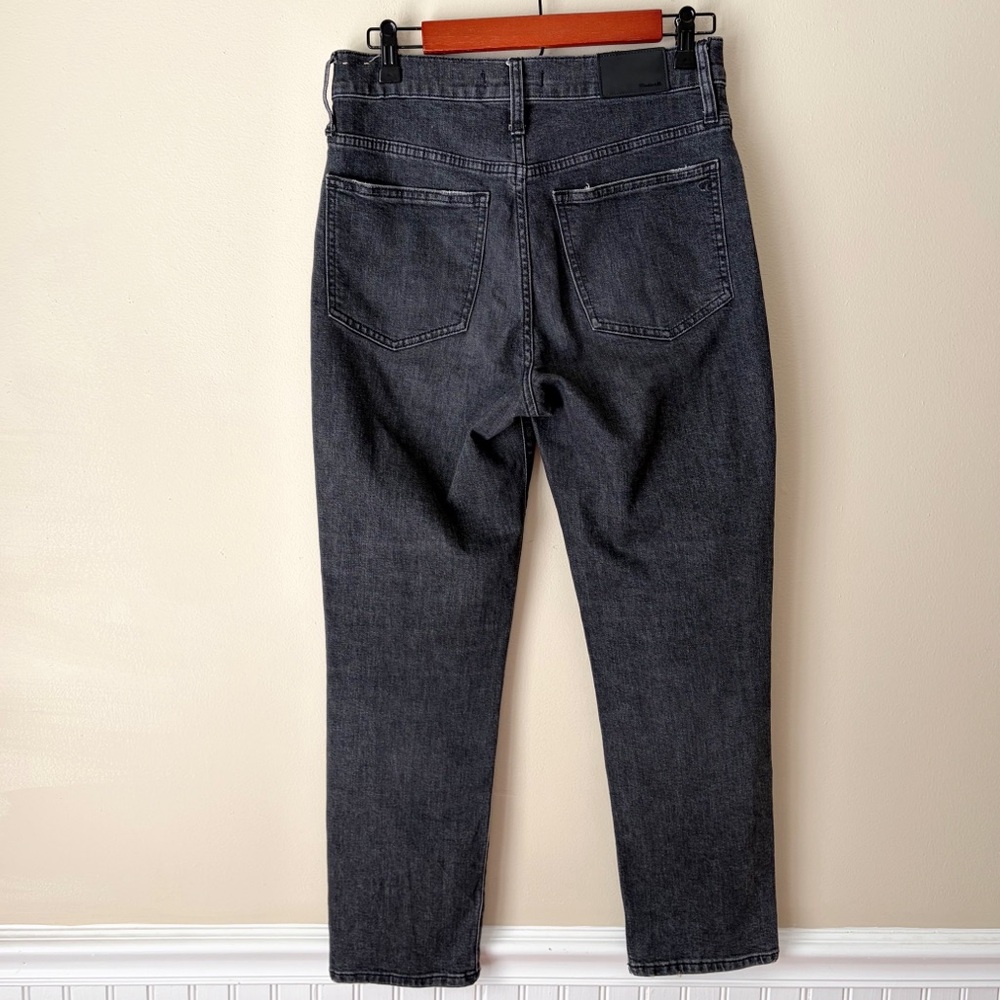 Madewell | Perfect Vintage Crop Jeans High Rise Tapered Charcoal Gray Size 27 - Picture 5 of 9